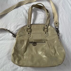 Coach Poppy Tote Shoulder Bag with Crossbody Strap